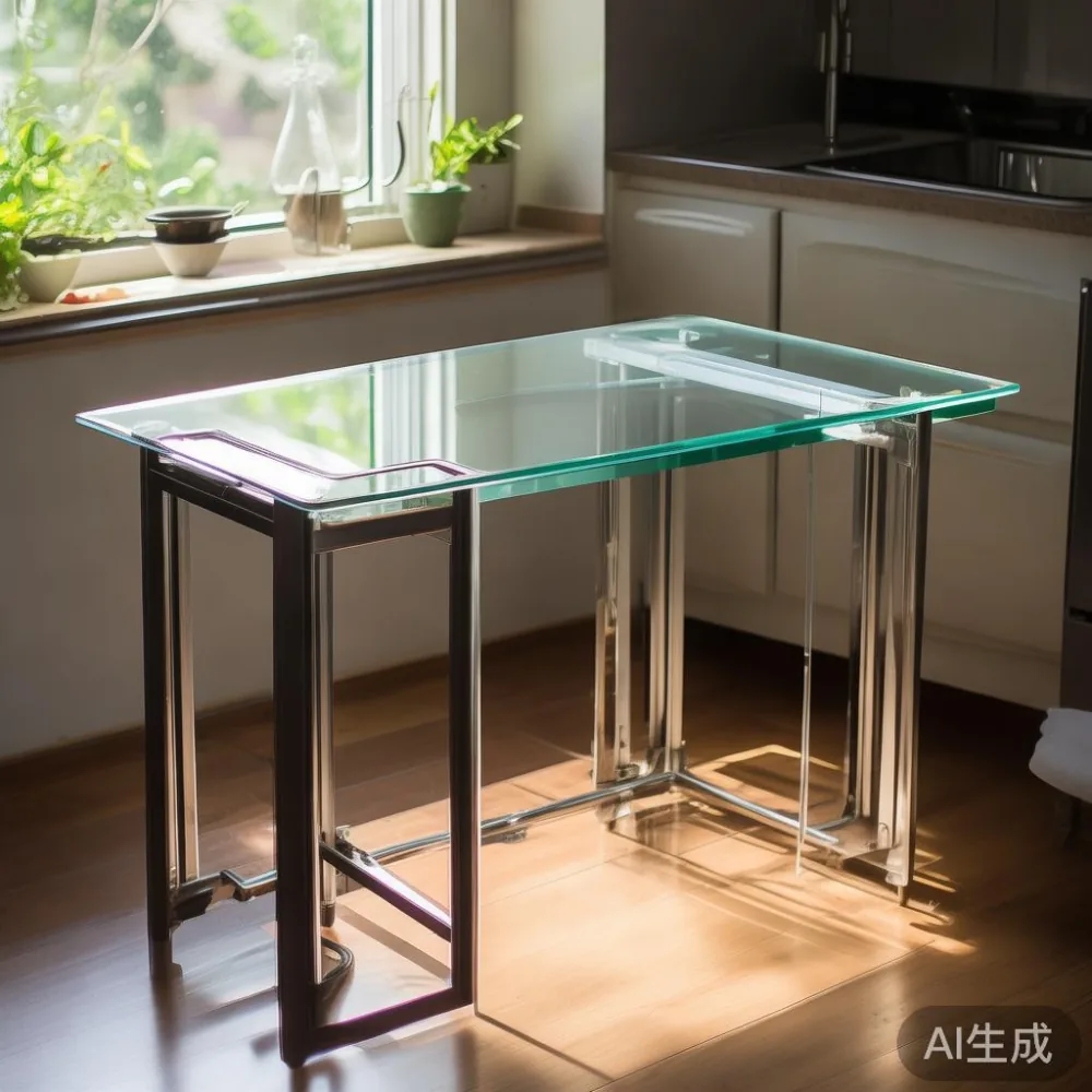 A compact, foldable dining table suitable for small spaces in Singapore