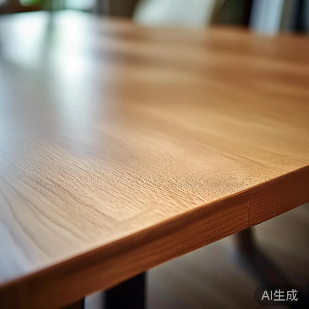 Caring for a Lacquered Surface in a Tropical Climate: A Singapore Owne — close-up of the grain and joinery detail, shallo