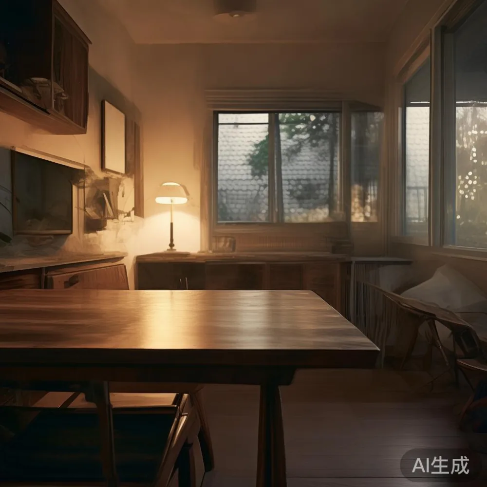 How Humidity in Southeast Asia Affects Wood Furniture — room setting at dusk with warm lamp light, film 