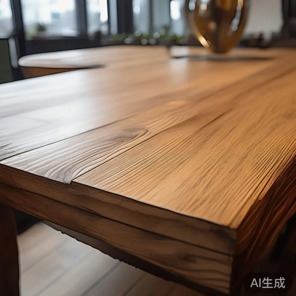 How Humidity in Southeast Asia Affects Wood Furniture — close-up of the grain and joinery detail, shallo
