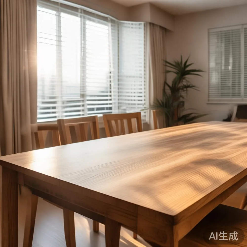 Solid Wood vs Veneer Dining Table in Singapore: A 5-Year Cost Reality  — in a sunlit Singapore HDB living room, morning l