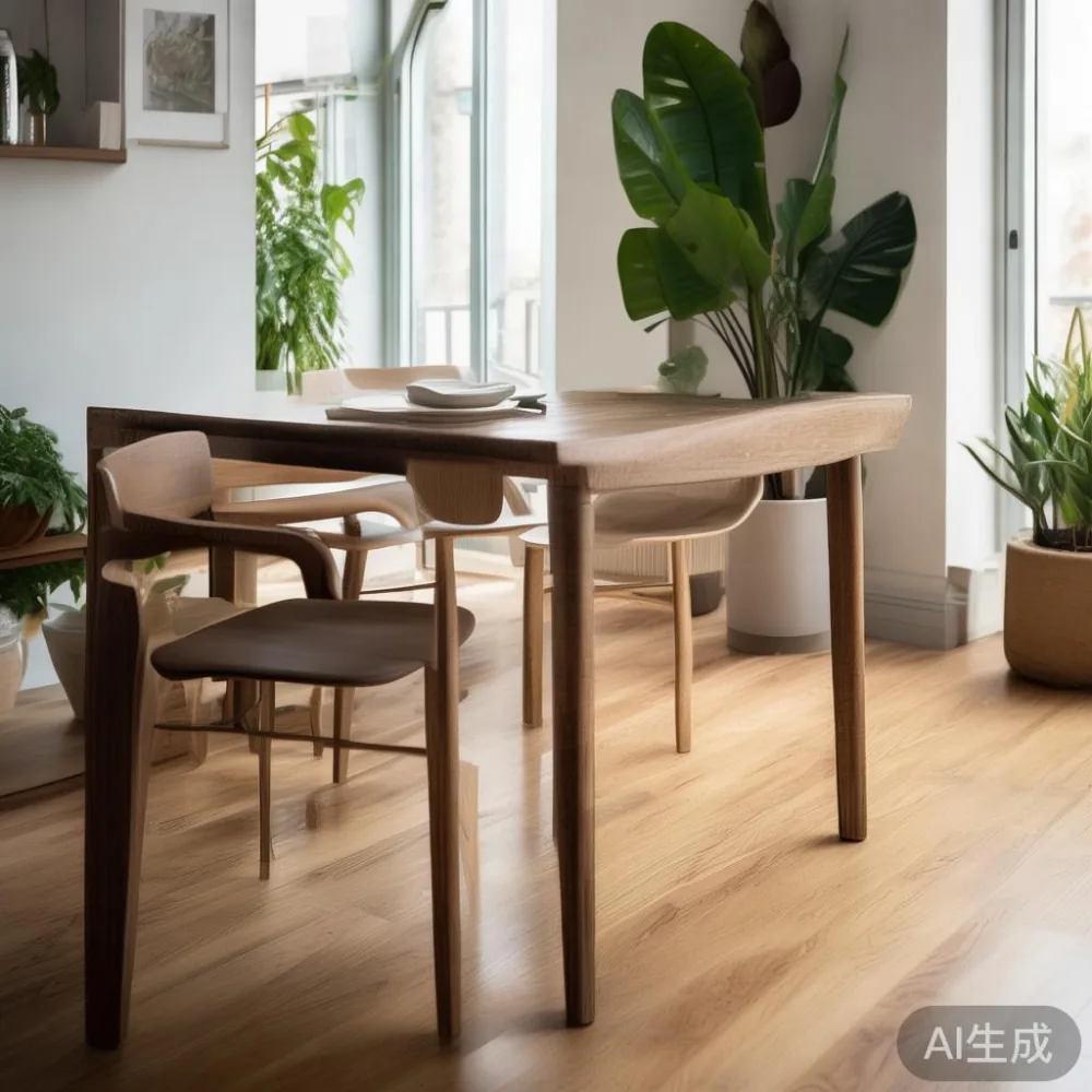 Solid Wood vs Veneer Dining Tables in Singapore: A 5-Year Cost Reality — corner of a small condo apartment with wooden fl