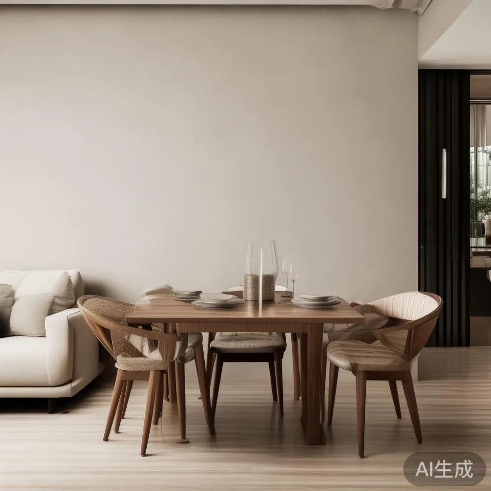 Singapore Apartment Living: Styling Small Spaces for Dining — staged against a plain wall with a linen sofa ne