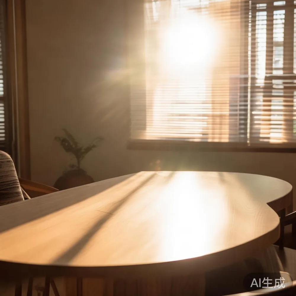 How Humidity Affects Your Wood Furniture in Singapore's Climate — in a sunlit Singapore HDB living room, morning l