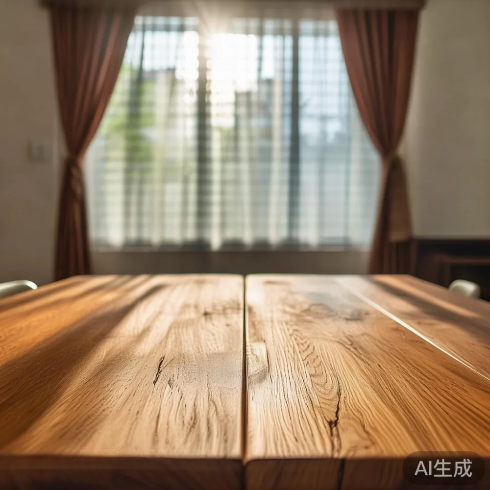 Veneer vs Solid Wood Dining Table SG: A 5-Year Cost Comparison for Sin — in a sunlit Singapore HDB living room, morning l